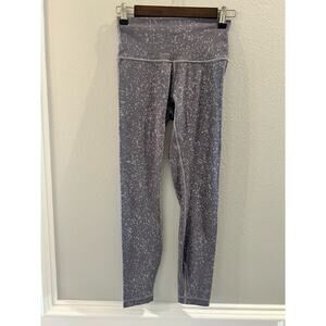 LULULEMON Wunder Under High Rise Crop 25" Tights Asphalt Grey Size 4